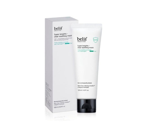 belif Super Knights Clear Soothing Mask Jumbo 120ml from Korea