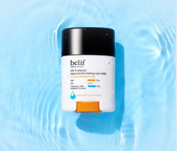 2 x belif UV Protector Aqua Bomb Cooling Sun Stick 14g, SPF 50+ PA ++++ from Korea