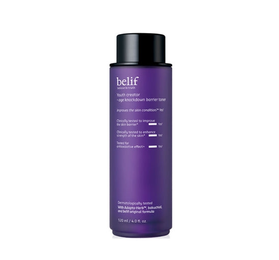 belif Youth Creator Age Knockdown Barrier Toner 120ml from Korea