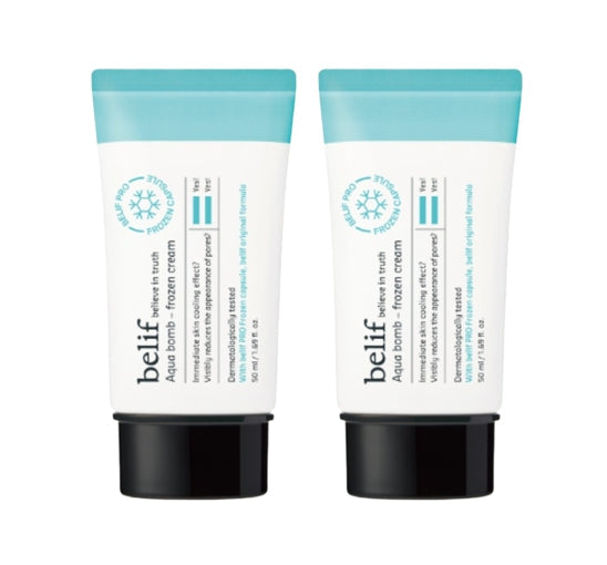 2 x belif Aqua Bomb Frozen Cream 50ml from Korea