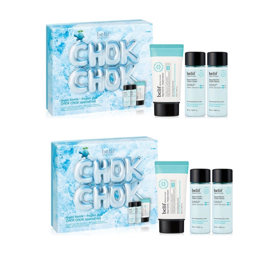 2 x belif Aqua Bomb Frozen Duo Chok Chok Special Set (3 items) from Korea