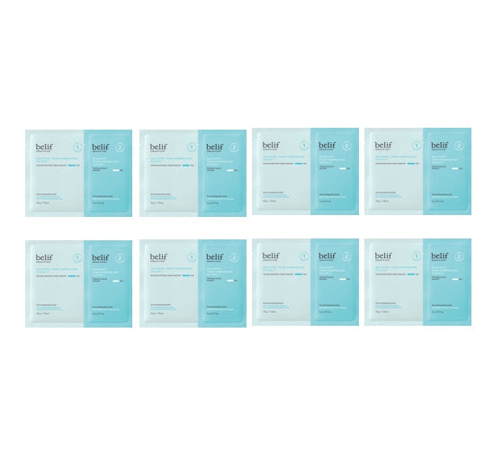 8 x belif Aqua Bomb Frozen Modeling Mask 55g from Korea