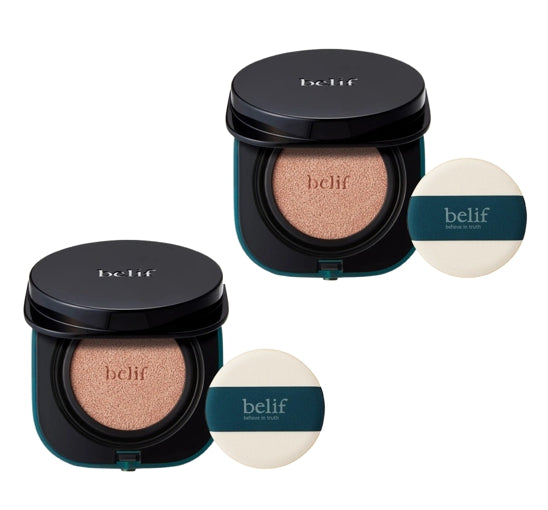 2 x belif Belief Cica Bomb Cushion No Mark BB (Main 15g+Refil 15g) SPF 50+ PA+++ from Korea