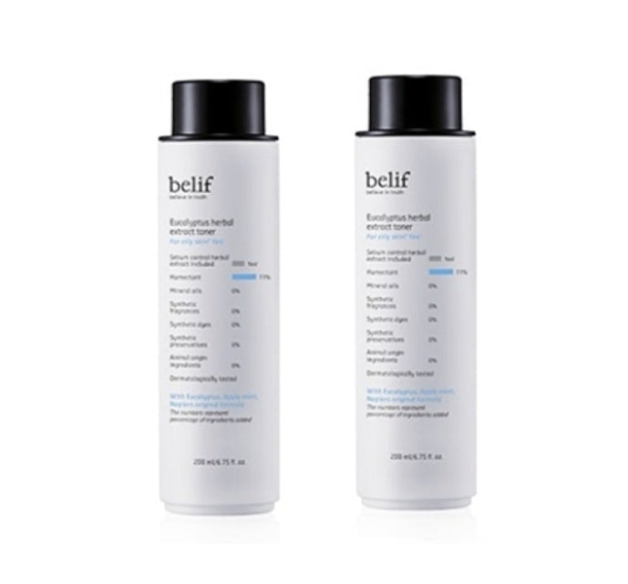 2 x belif Eucalyptus Herbal Extract Toner 200ml from Korea