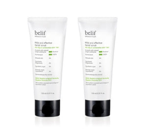 2 x belif Mild and Effective Facial Scrub 100ml from Korea