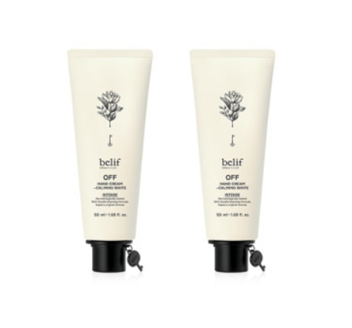 2 x belif OFF Hand Cream Intense Calming White 50ml from Korea