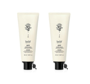 2 x belif OFF Hand Cream Intense Calming White 50ml from Korea