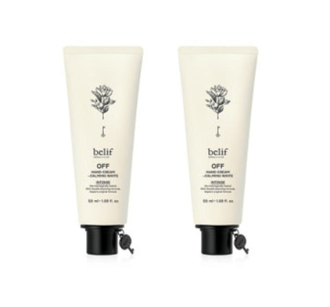 2 x belif OFF Hand Cream Intense Calming White 50ml from Korea