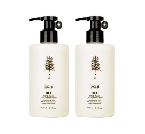 2 x belif OFF Hand Wash Relaxing Forest 250ml from Korea