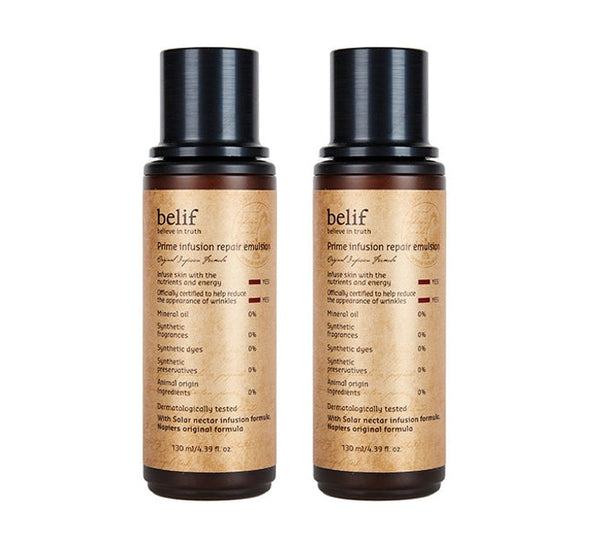 2 x belif Prime Infusion Repair Emulsion 130ml from Korea