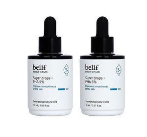 2 x belif Super Drops PHA 5% 30ml from Korea