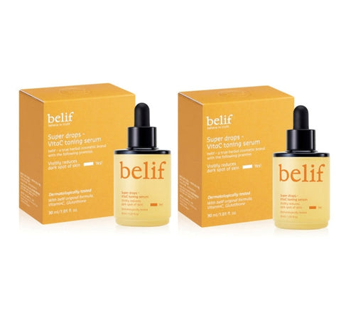 2 x belif Super Drops VITAC Toning Serum 30ml from Korea