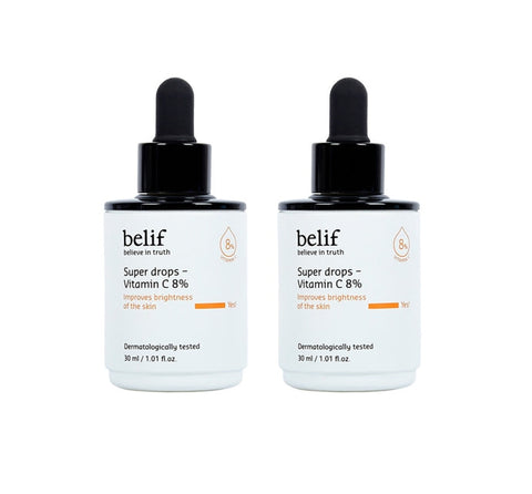 2 x belif Super Drops VITAMIN C 8% 30ml from Korea