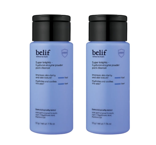 2 x belif Super Nights Hyaluronic Enzyme Powder Pack Cleanser 55g from Korea