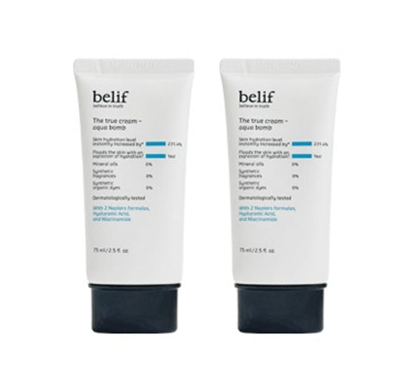 2 x belif The True Cream - Aqua Bomb 75ml from Korea by belif