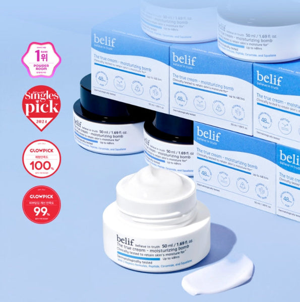 2 x belif The True Cream - Moisturizing Bomb 50ml from Korea