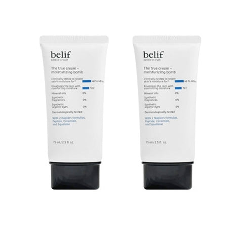 2 x belif The True Cream - Moisturizing Bomb 75ml from Korea