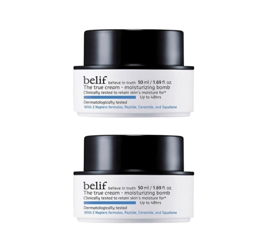 2 x belif The True Cream - Moisturizing Bomb 50ml from Korea