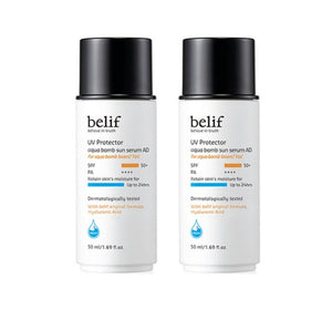 2 x belif UV Protector Aqua Bomb Sun Serum AD, SPF50+ PA++++ 50ml from Korea