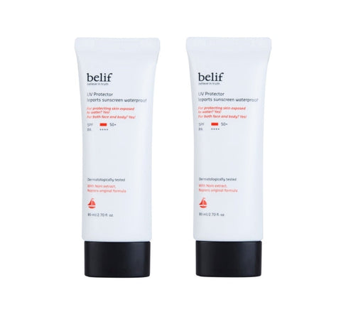 2 x belif UV Protector Leports Sunscreen Waterproof 80ml from Korea