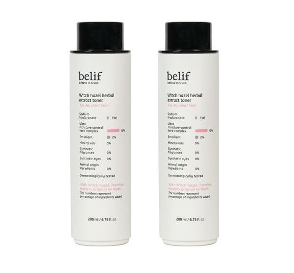 2 x belif Witch Hazel Herbal Extract Toner 200ml from Korea