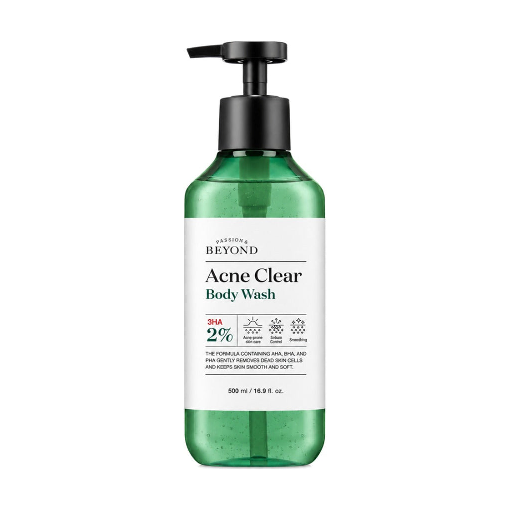 Beyond Acne Clear Body Wash 500ml pump bottle