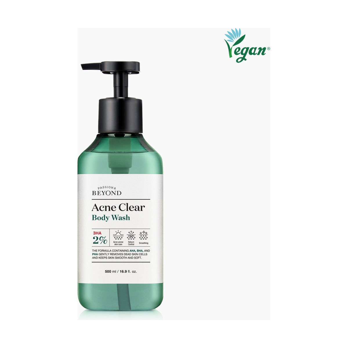 Beyond Acne Clear Body Wash 500ml pump bottle