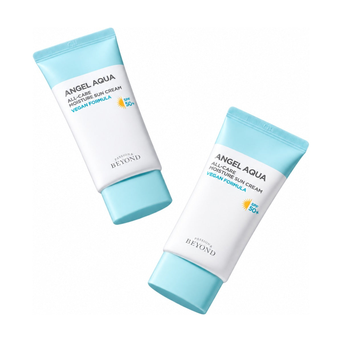 Beyond Angel Aqua All-Care Moisture Sun Cream 50ml duo