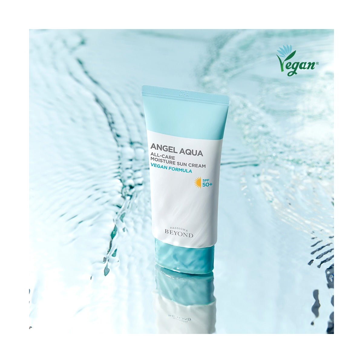 Beyond Angel Aqua All-Care Moisture Sun Cream 50ml duo