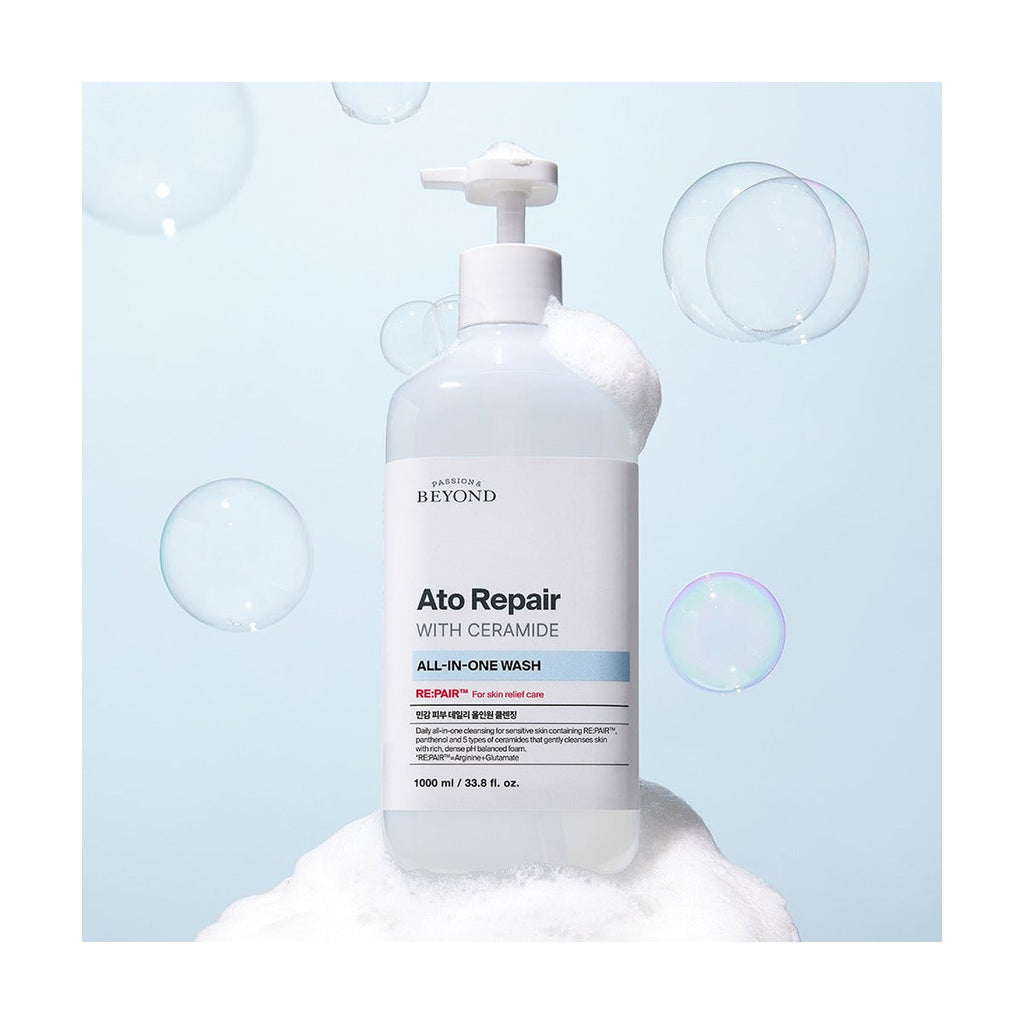 Beyond Ato Repair with Ceramide All-in-One Wash 1L pump bottle
