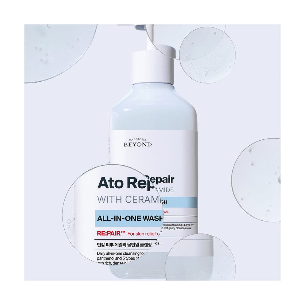 Beyond Ato Repair with Ceramide All-in-One Wash 1L pump bottle