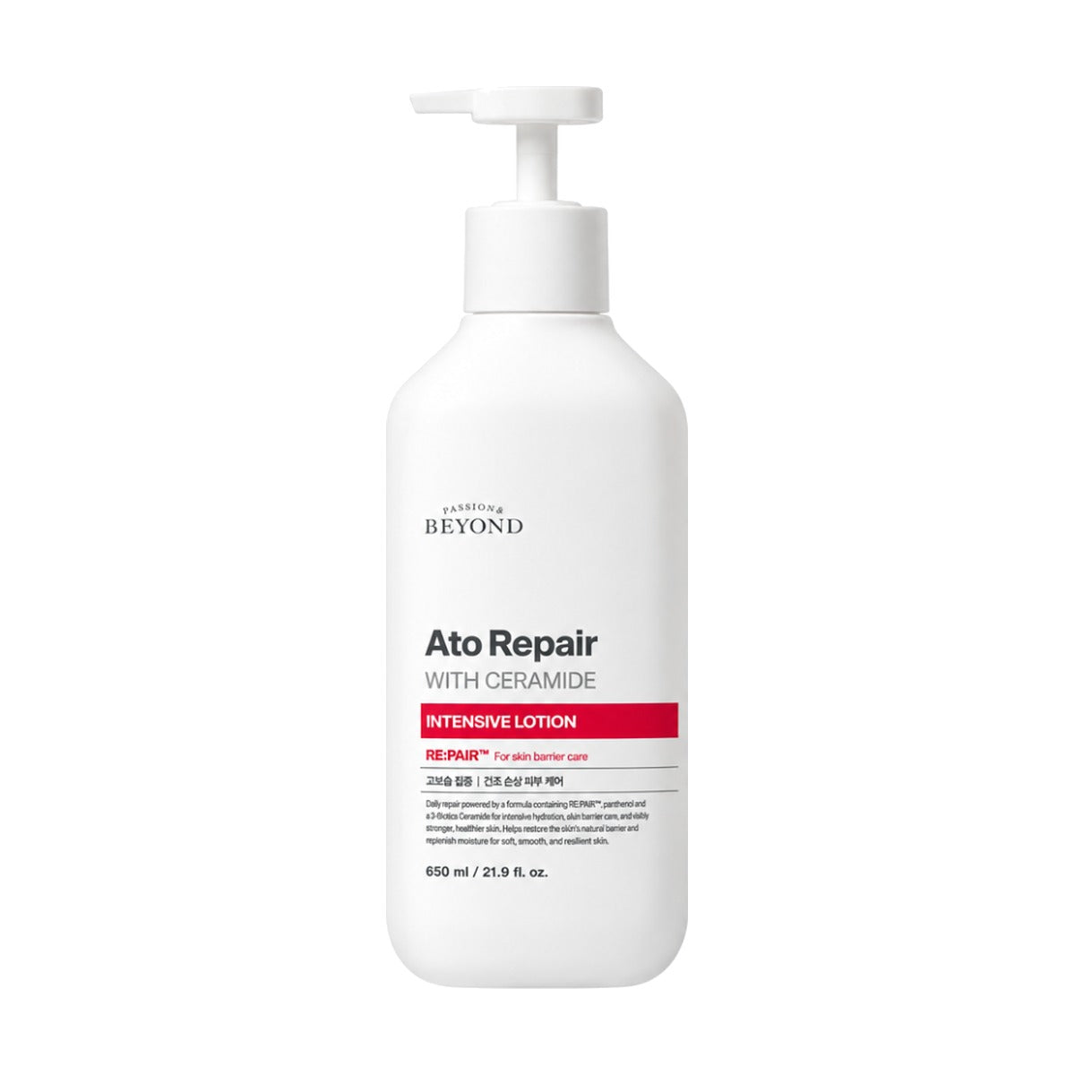 Beyond Ato Repair with Ceramide Intensive Lotion 650ml pump bottle