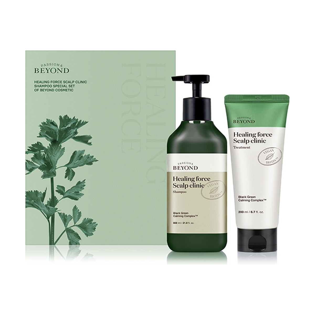 Beyond Healing Force Scalp Clinic Shampoo 650ml + 200ml shampoo and treatment gift box