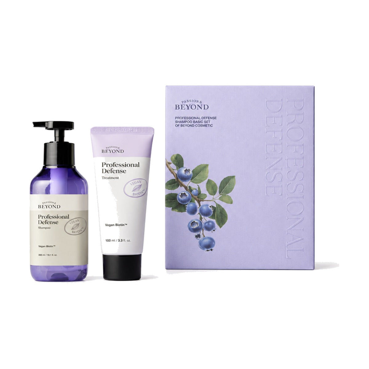 Beyond Professional Defense Shampoo 300ml and Treatment 100ml berry gift box