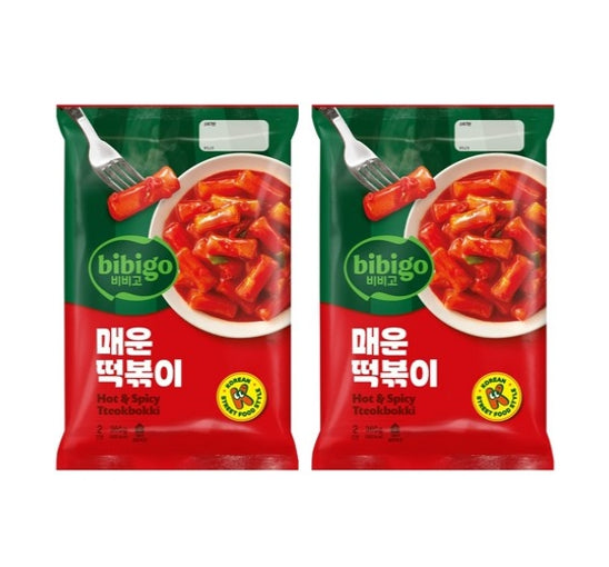 2 x bibigo Hot & Spicy Tteokbokki Pouch 360g from Korea by bibigo