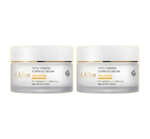 2 X d'Alba Vita Toning Capsule Cream 55g from Korea