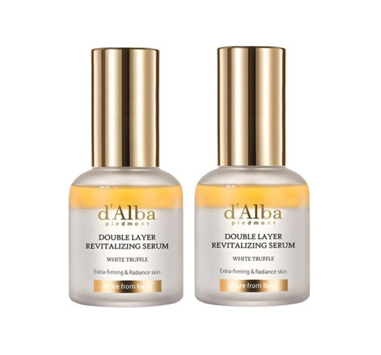 2 X d'Alba White Truffle Double Layer Revitalizing Serum 30ml from Korea