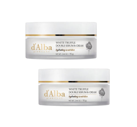 2 X d'Alba White Truffle Double Serum & Cream 70g from Korea