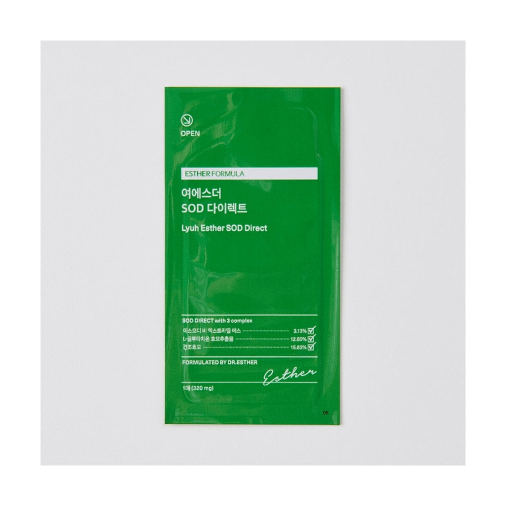 ESTHER FORMULA Lyuh Esther SOD Direct Film 320mg x 30 films box