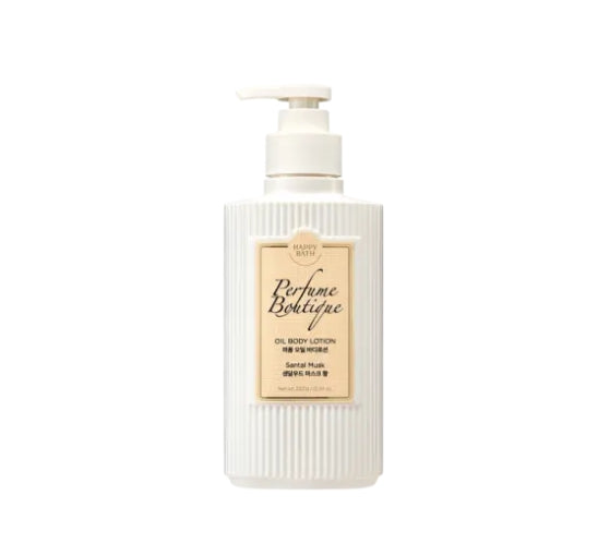HAPPY BATH Perfume Boutique Oil Body Lotion ( Sental Musk ) 350ml from Korea