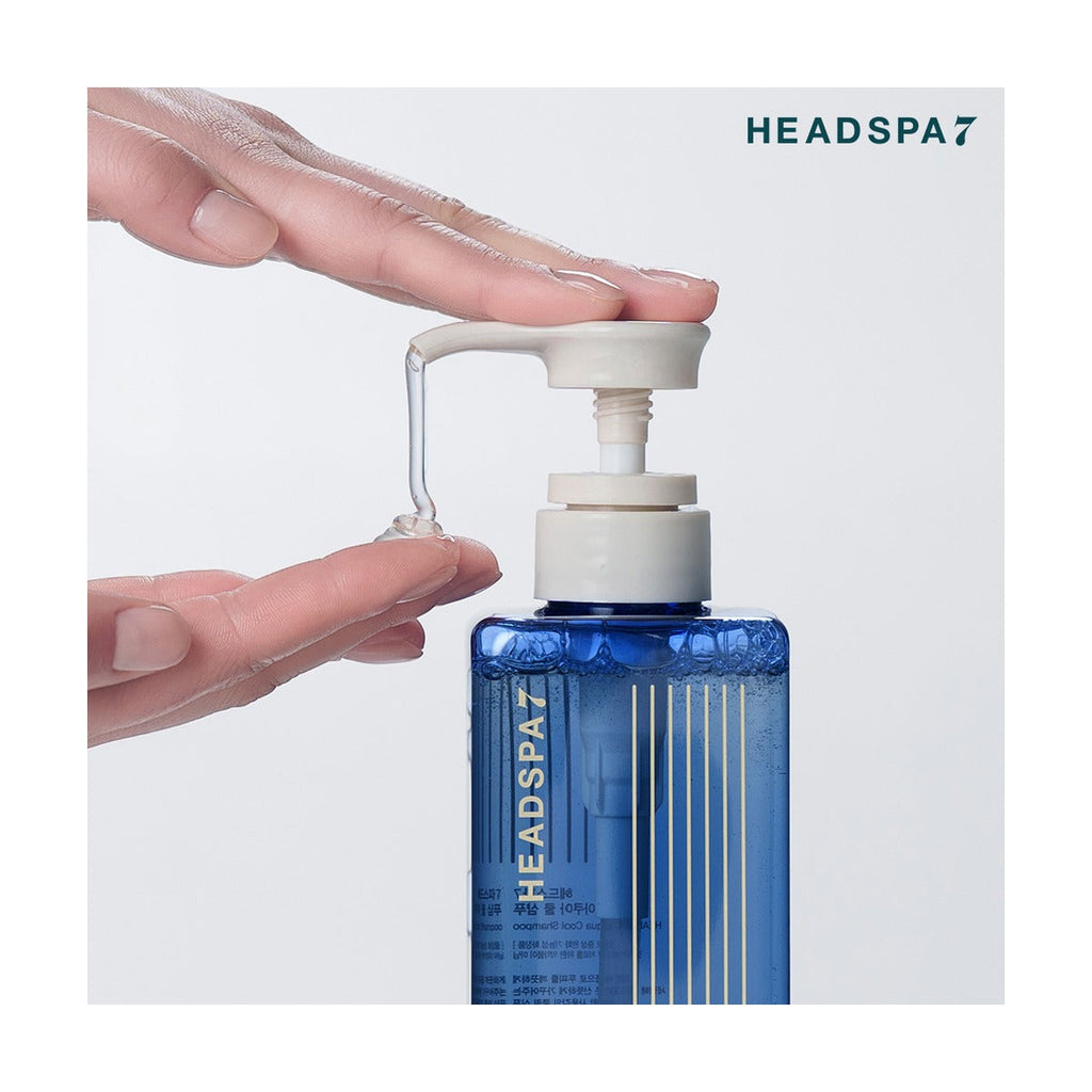 HEADSPA 7 Aqua Cool Shampoo 500ml pump bottle