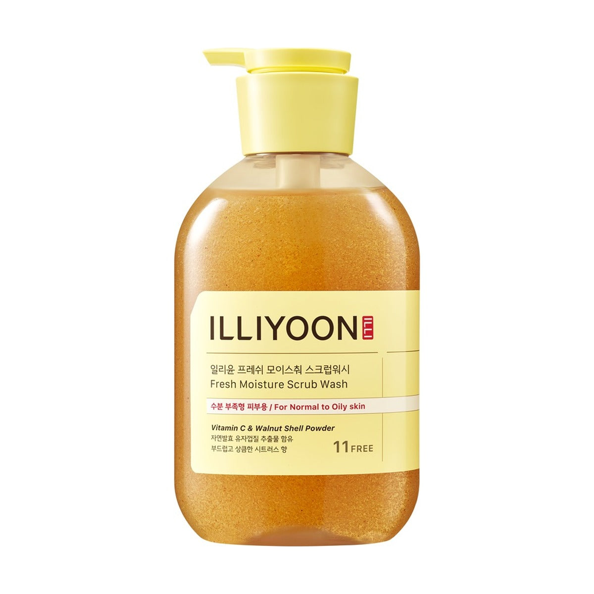 ILLIYOON Fresh Moisture Scrub Wash 625ml pump bottle