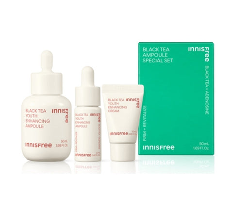 innisfree Black Tea Youth Enhancing Ampoule Set (3 Items) from Korea