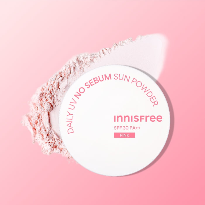 innisfree Daily UV No Sebum Sun Powder (Pink) 4g SPF30 PA++ from Korea