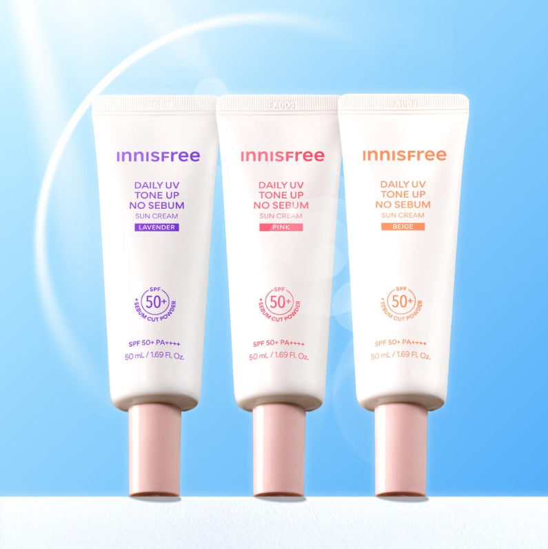 innisfree Daily UV Tone Up No Sebum Sun Cream (Lavender) 50ml SPF50+ PA++++ from Korea