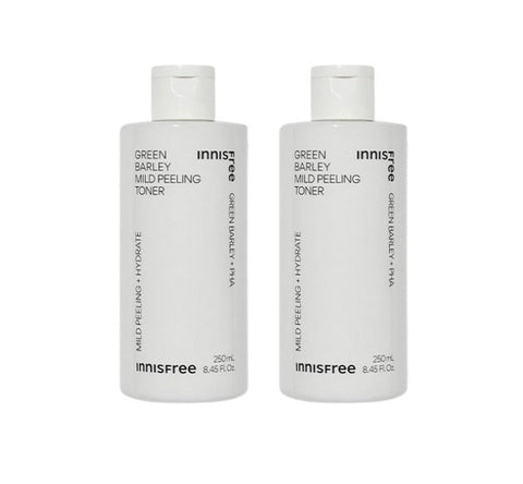 2 x innisfree Green Barley Mild Peeling Toner 250ml from Korea