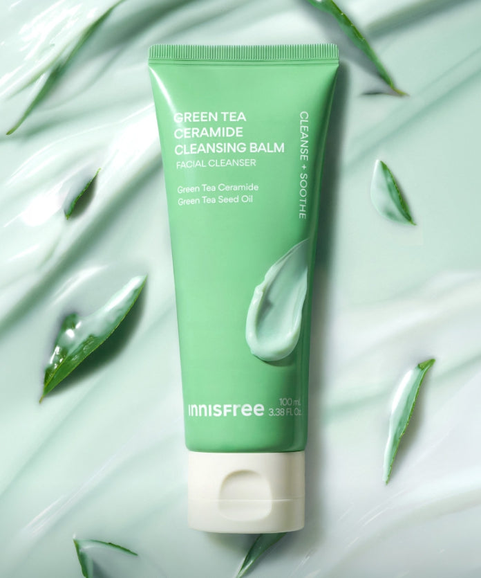 2 x innisfree Green Tea Ceramide Cleansing Balm Facial Cleanser 100ml from Korea