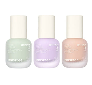 2 x innisfree Light Fitting Makeup Base 30ml,  3 Colours from Korea