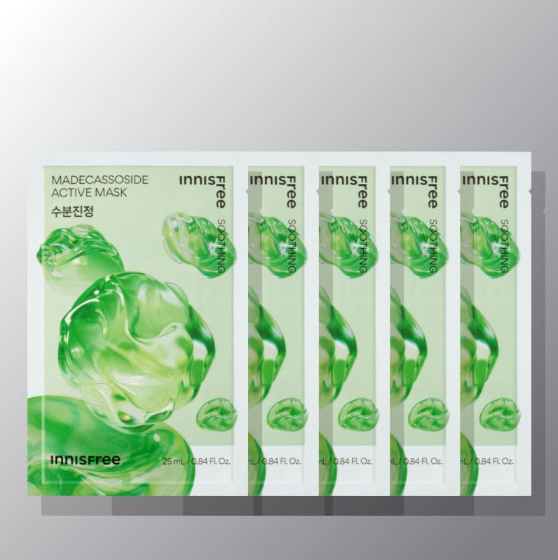 5 x innisfree Madecassoside Active Mask 25ml from Korea