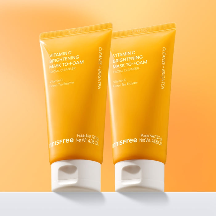 innisfree Vitamin C Brightening Mask-To-Foam Facial Cleanser 120g from Korea